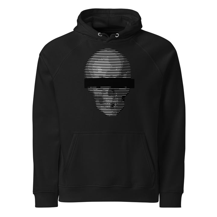 Anonymous Black & White Super Skull Mens Hoodie