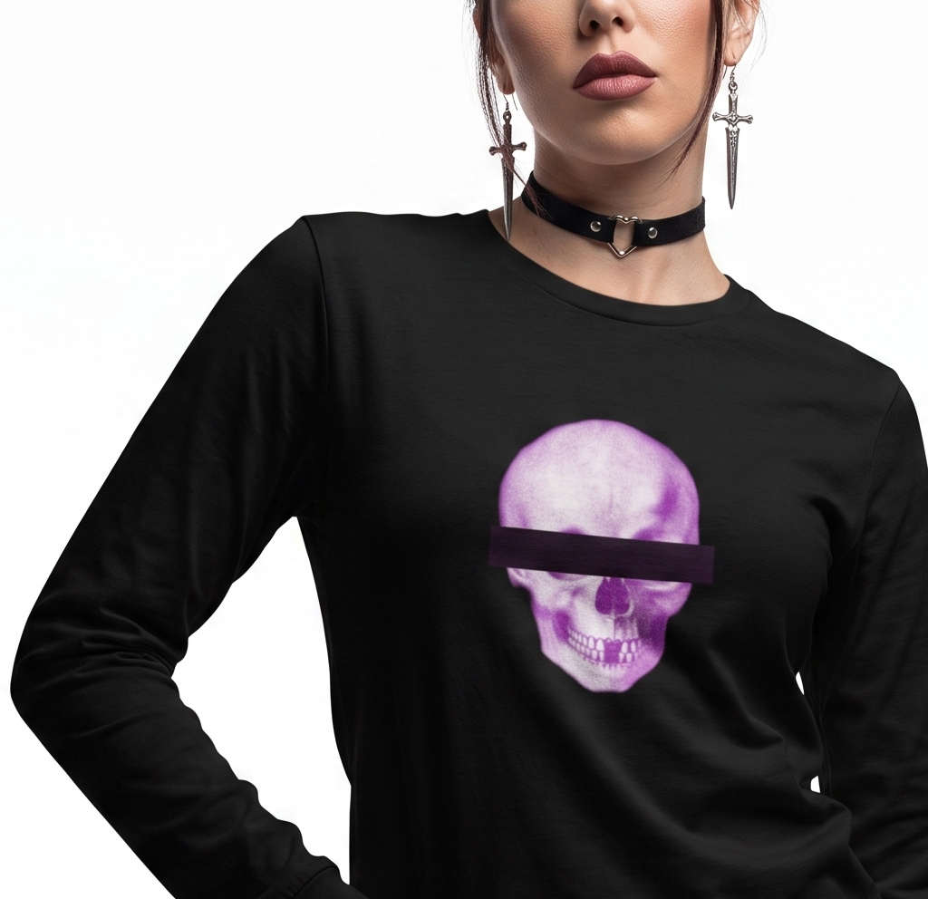 Anonymous Pink Skull Unisex Long Sleeve Tee