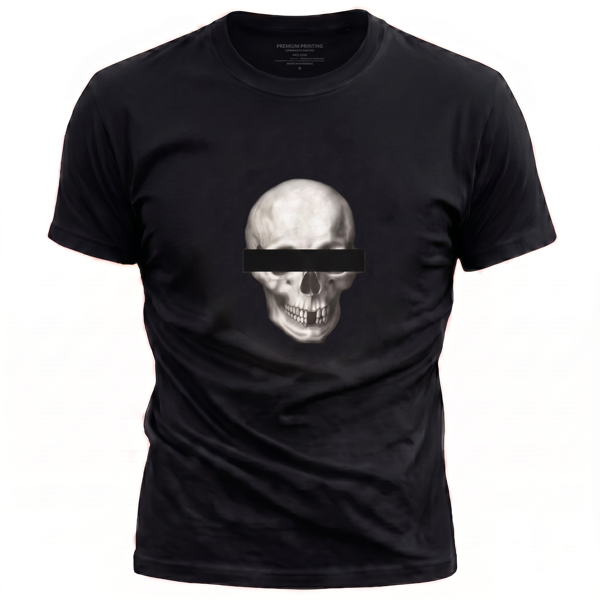 Anonymous Gray Skull Mens Tee