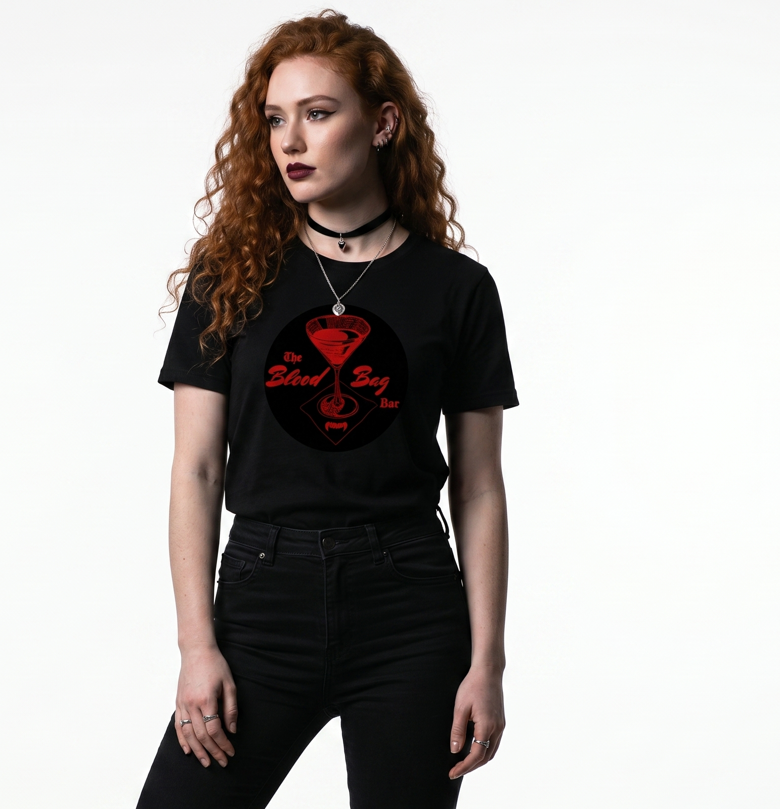 Blood Bag Vampire Bar - Black Cherry Edition Womens Tee