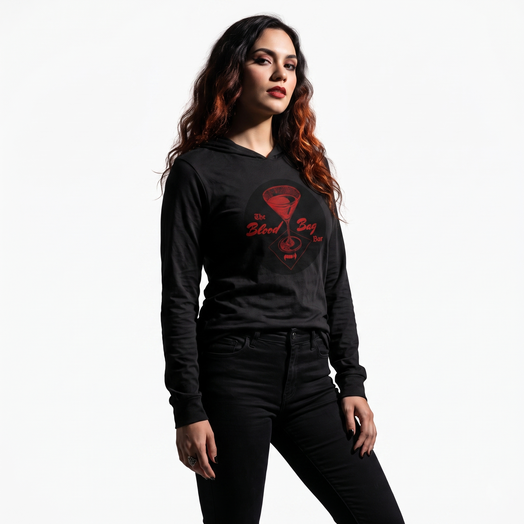 Blood Bag Vampire Bar - Black Cherry Edition Unisex Hooded Tee