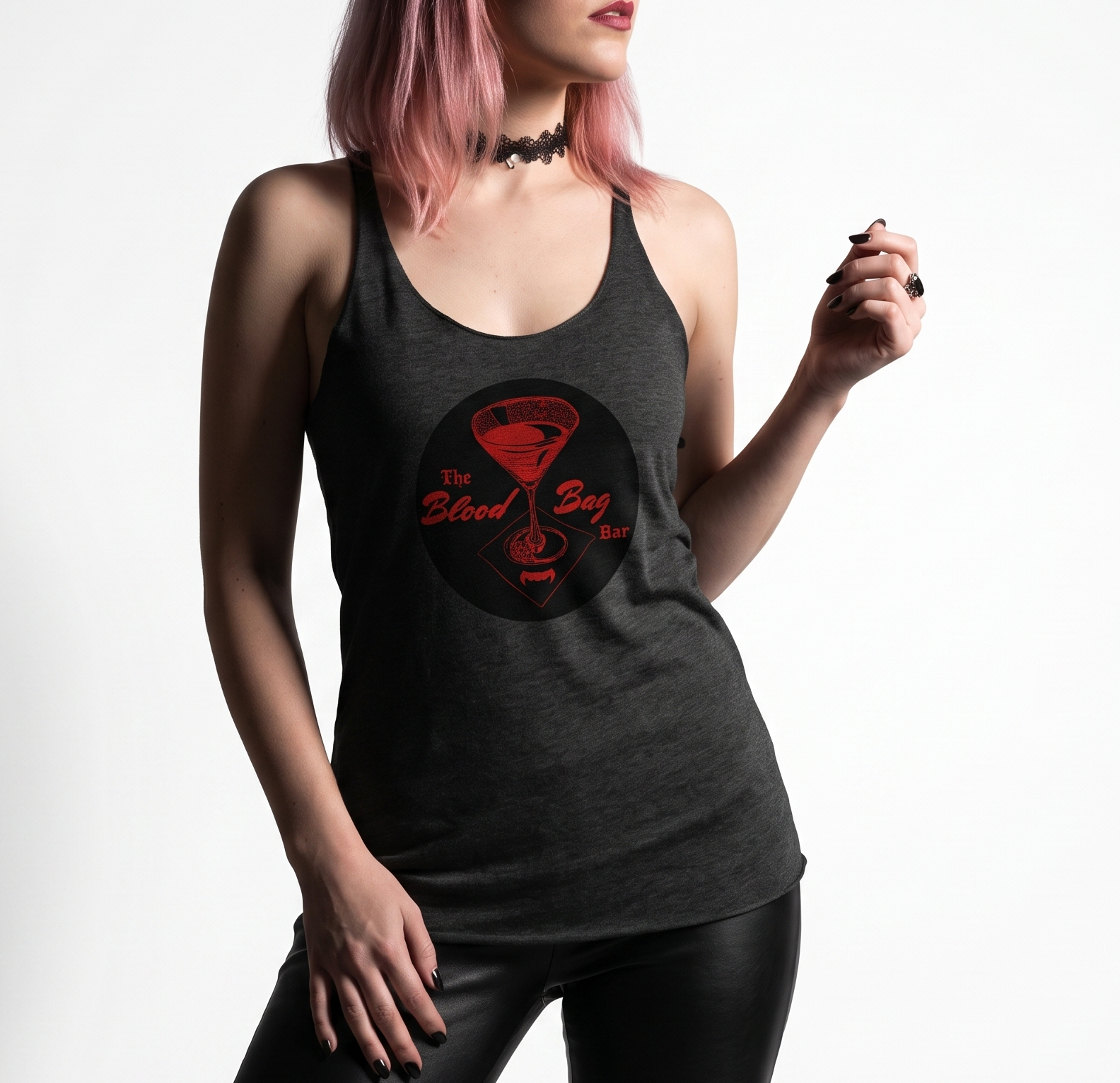 Blood Bag Vampire Bar - Black Cherry Edition Tank Top
