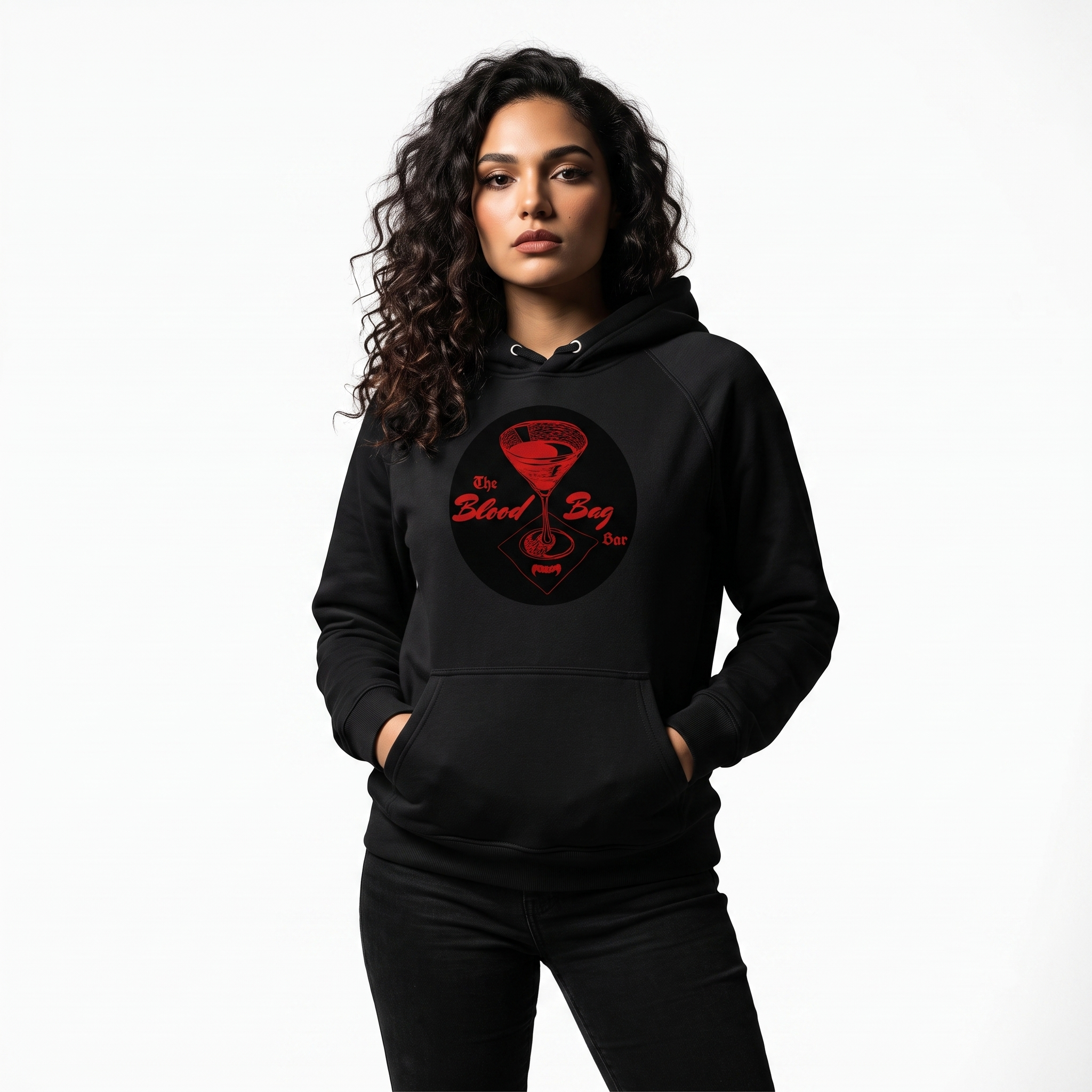 Blood Bag Vampire Bar - Black Cherry Edition Unisex Hoodie