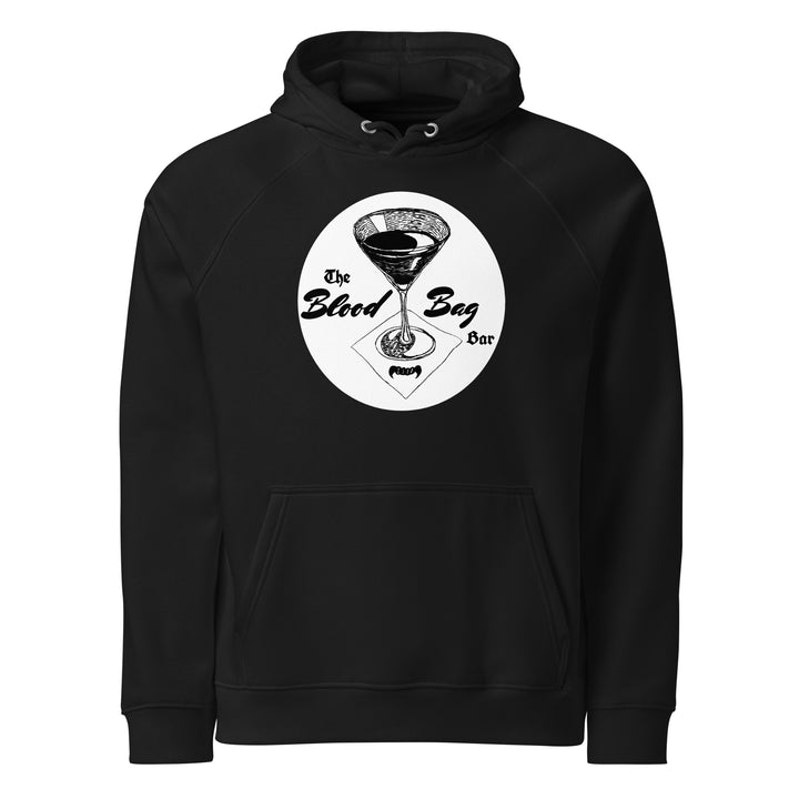 Blood Bag Vampire Bar - Black & White Edition Mens Hoodie