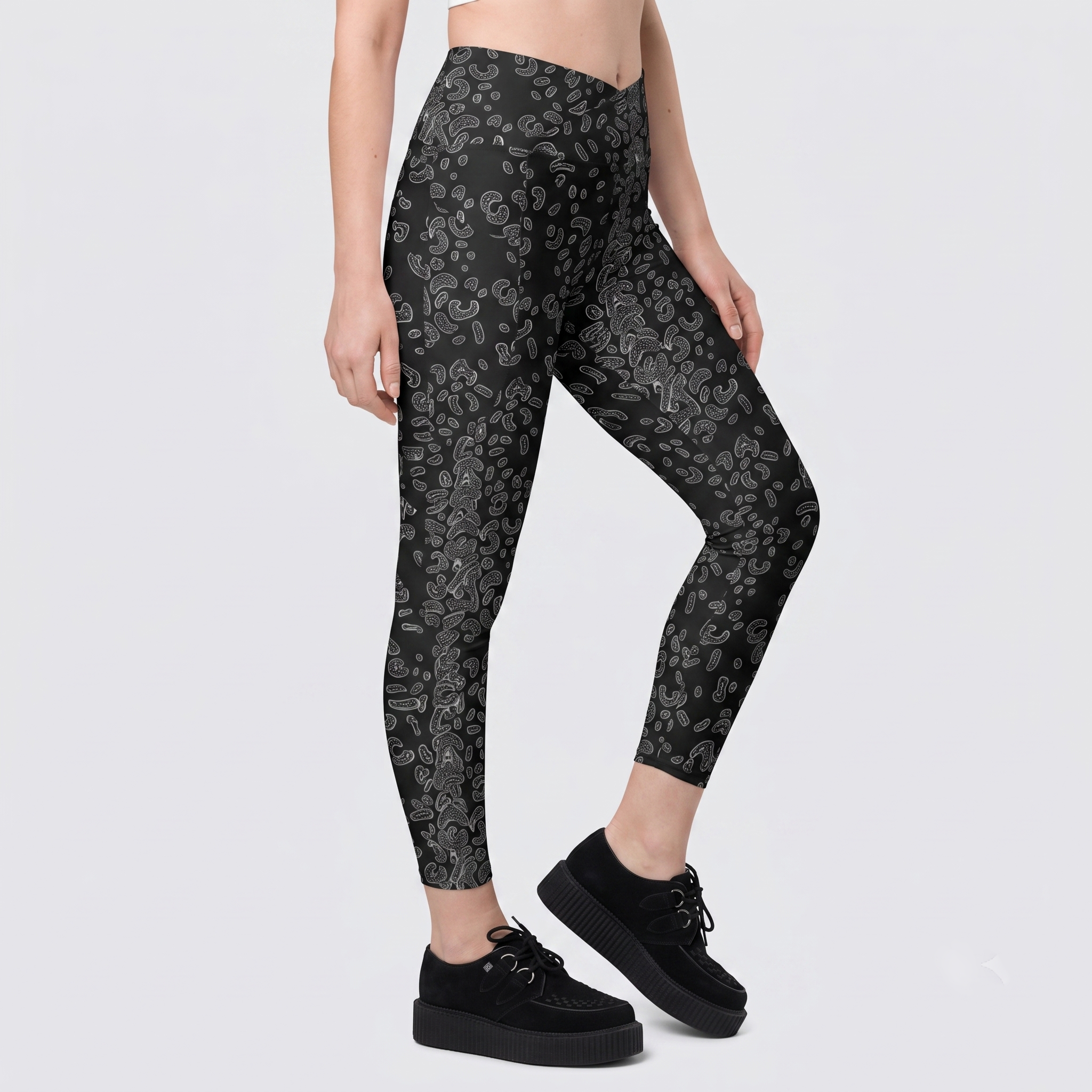 Cat Attack Leopard Print Crossover Leggings