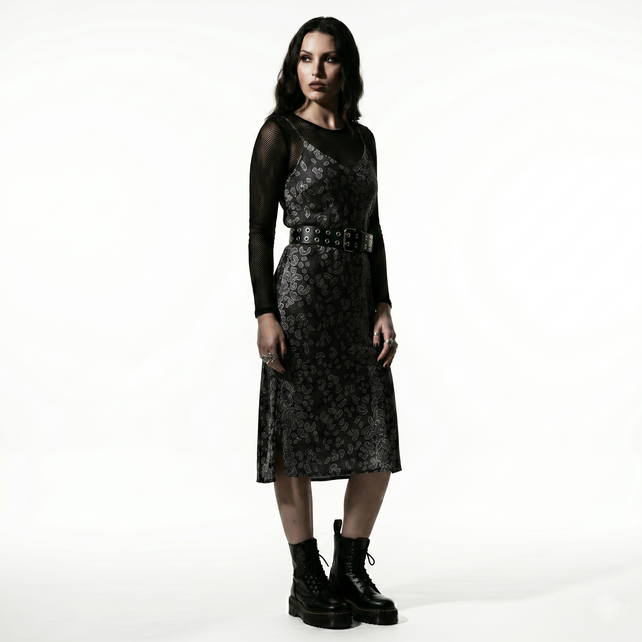 Cat Attack Leopard Print Slip Dress