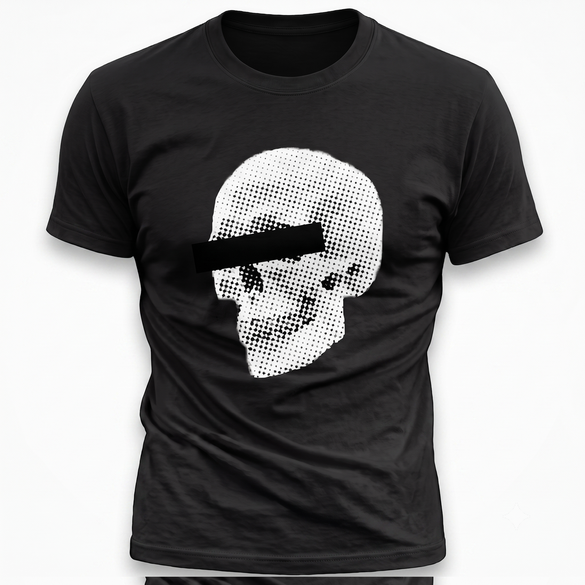 Doppelganger Newsprint Super Skull Mens Tee