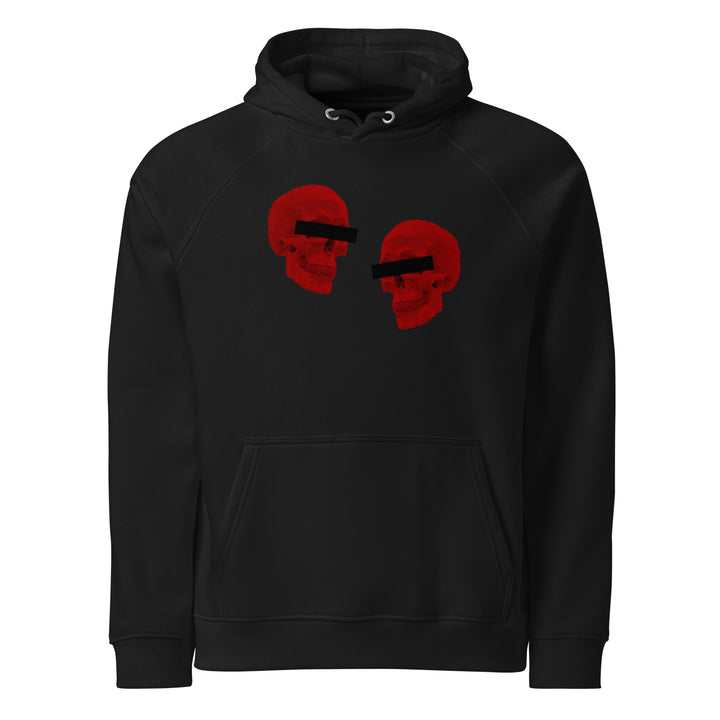 Doppelgangers Red Skull Mens Hoodie
