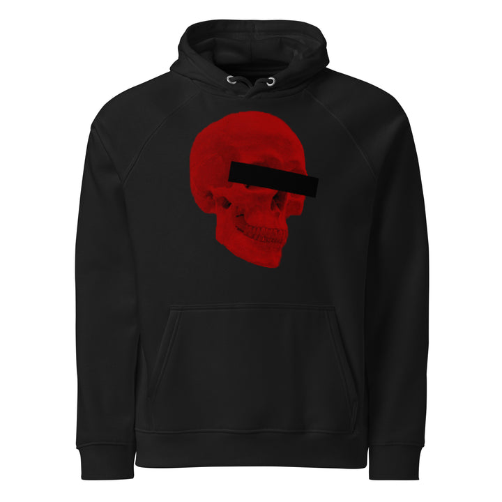 Doppelganger Red Super Skull Mens Hoodie