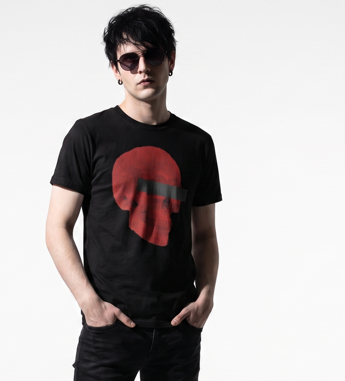 Doppelganger Red Super Skull Unisex Tee