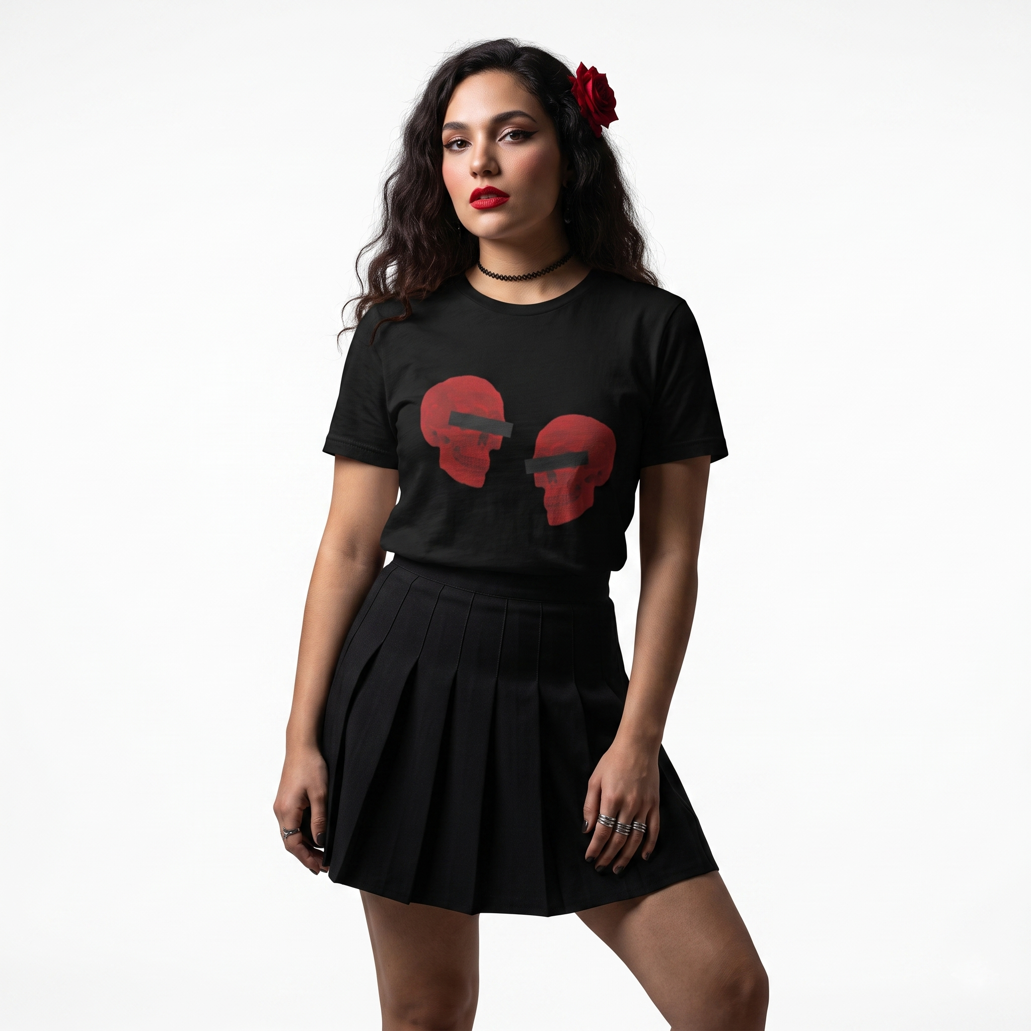 Doppelgangers Red Skull Unisex Tee