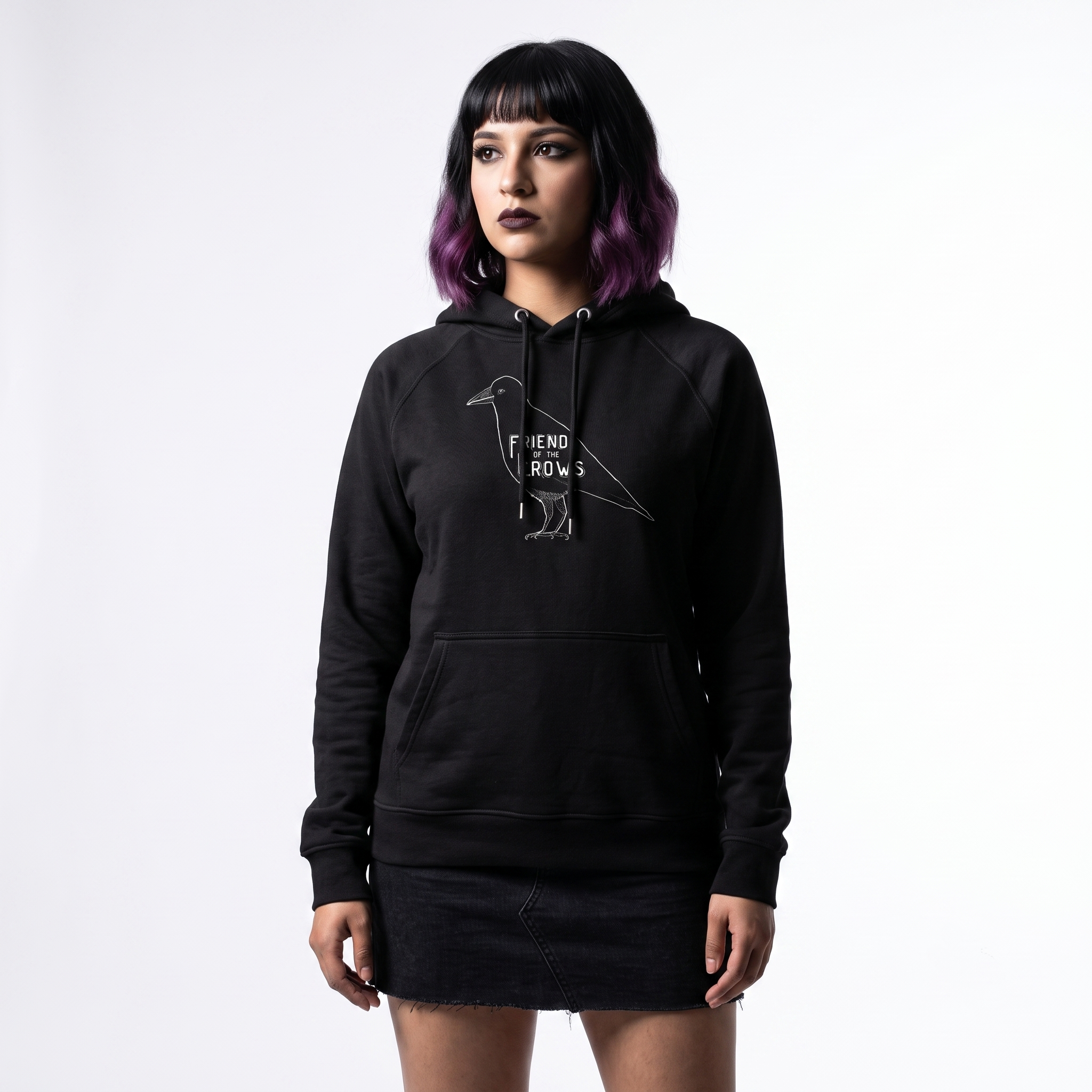 Friend of the Crows Unique Graphic Unisex Hoodie