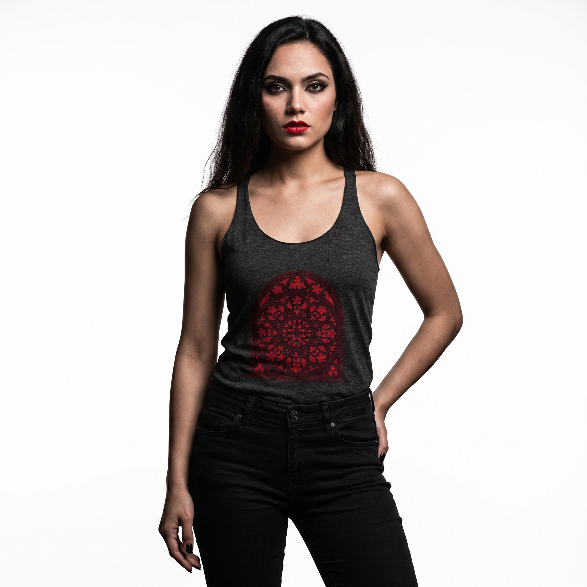 Ghost Window Crimson Cathedral Tank Top