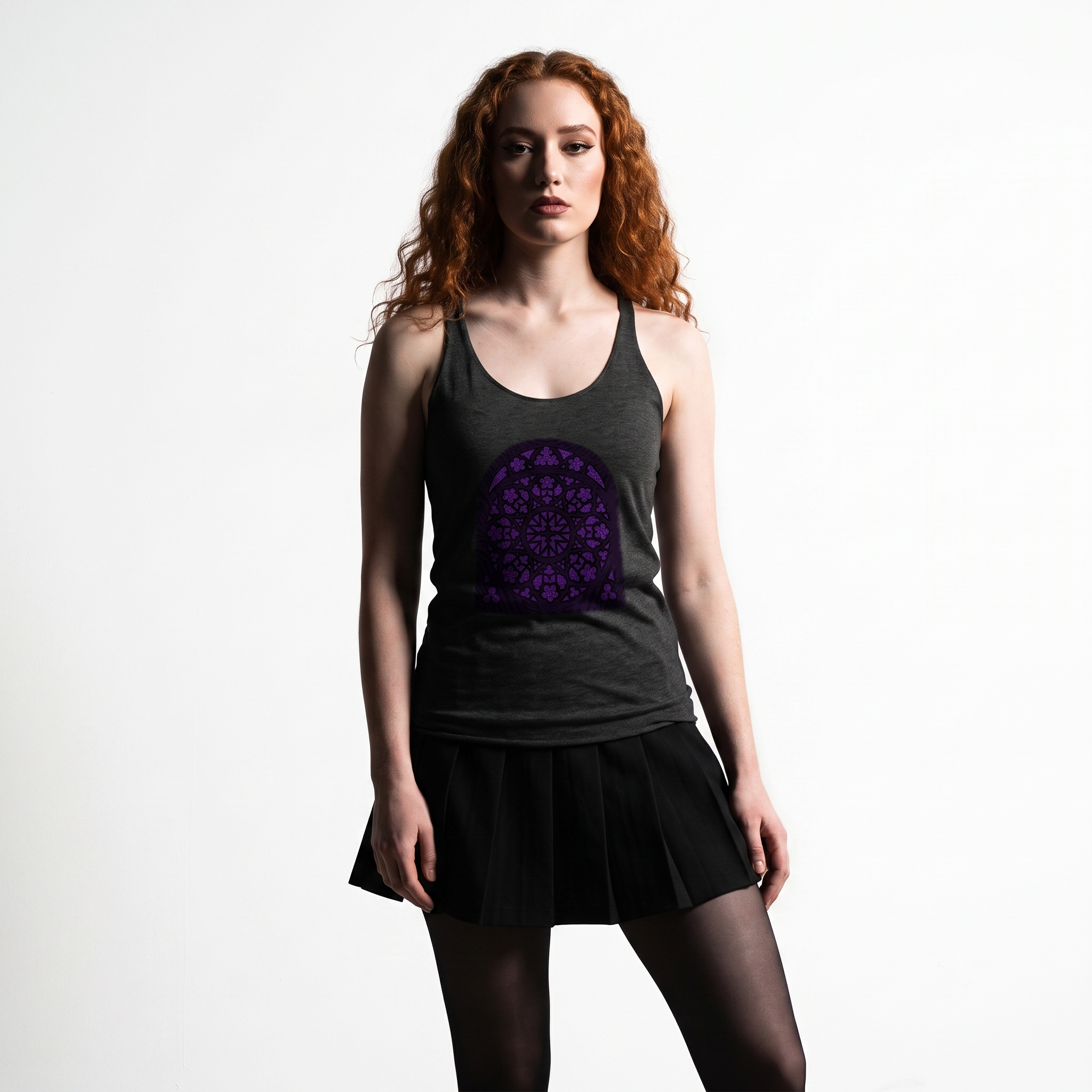 Ghost Window Plum Cathedral Tank Top