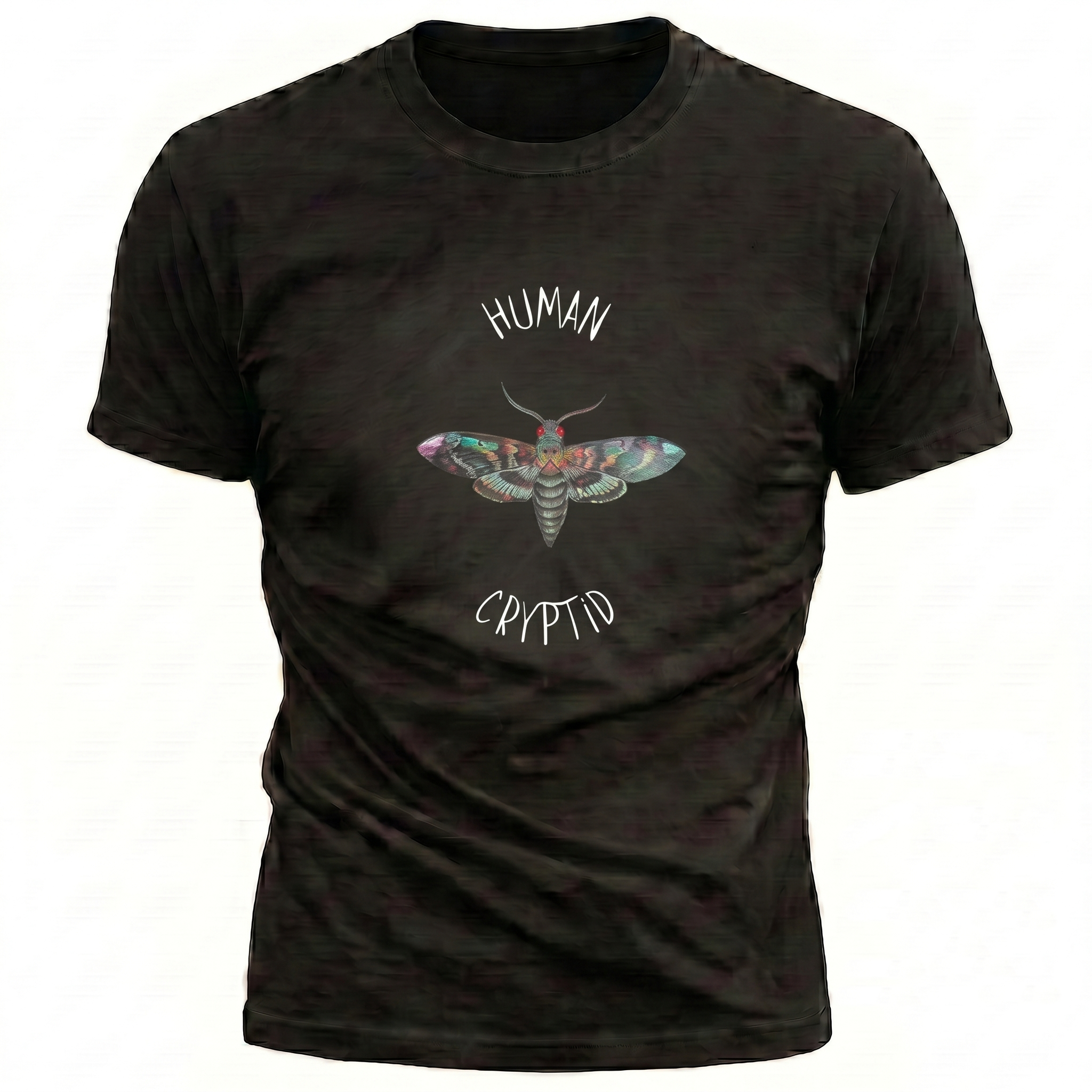 Human Cryptid Mothman Mens Tee