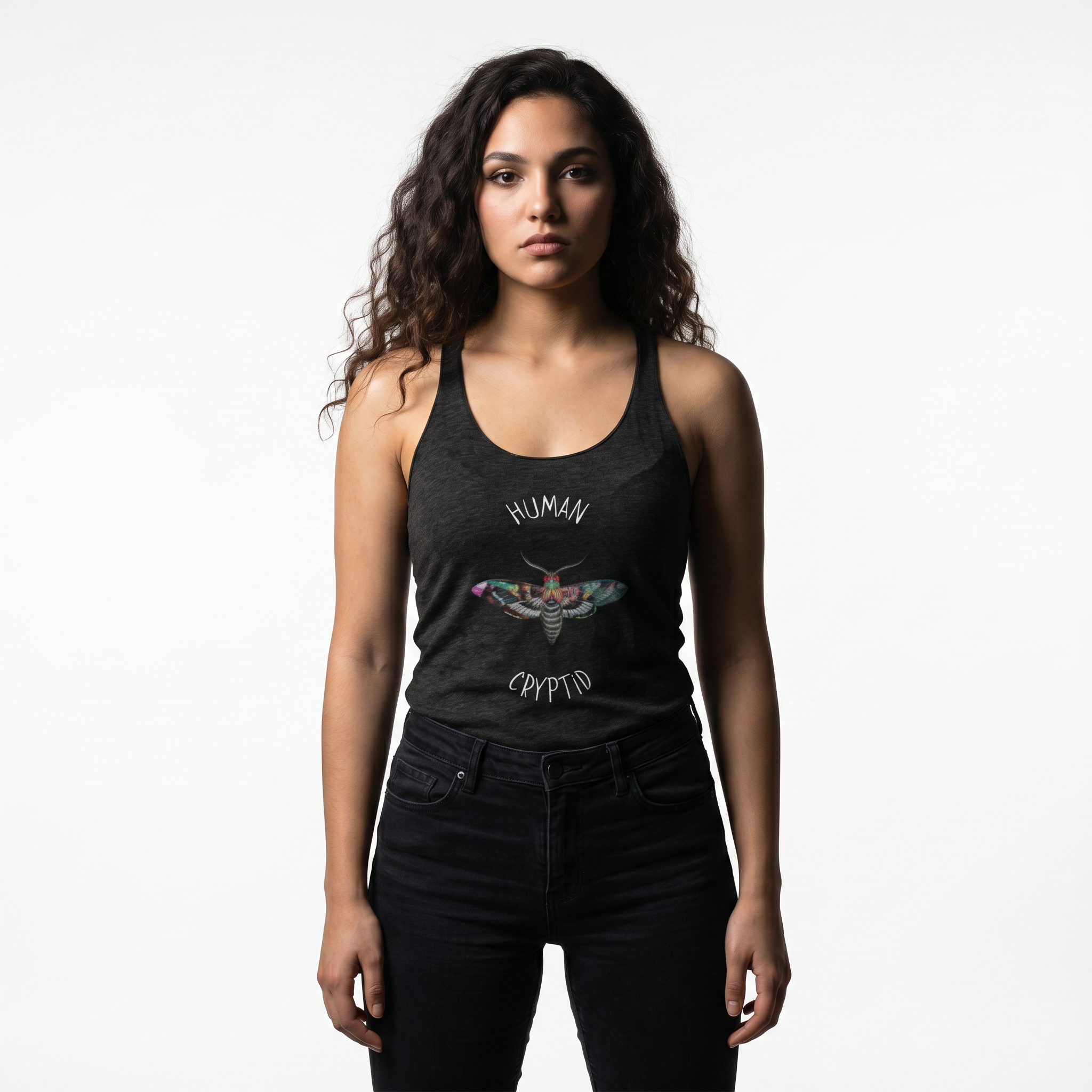 Human Cryptid Mothman Tank Top