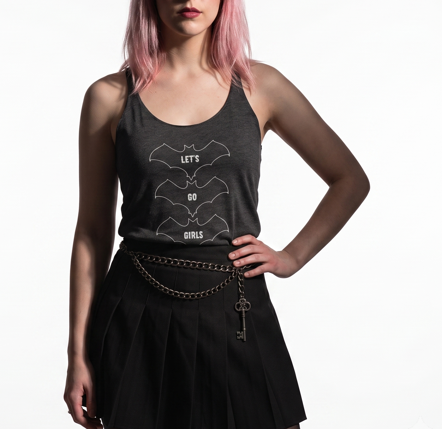 Let's Go Girls Cute Gothic Tank Top