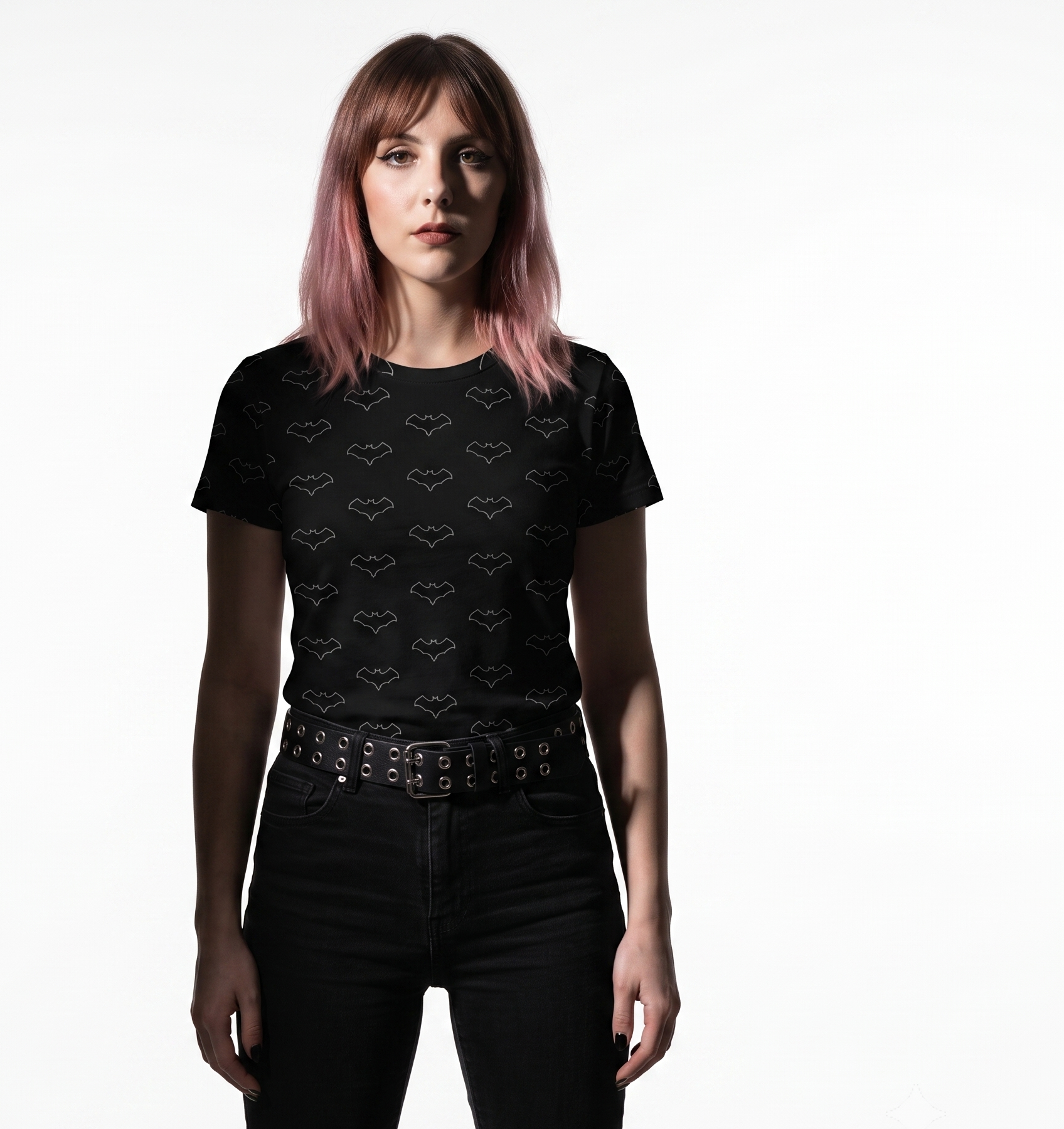 Retro Polka Dot Bats All Over Print Tee