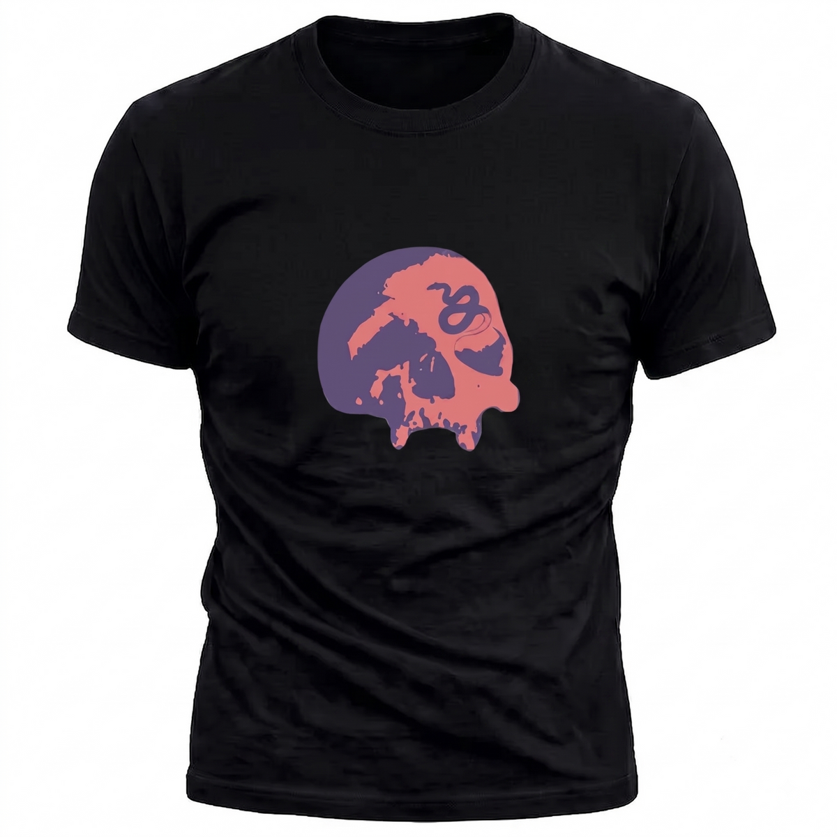 Serpent's Curse Navy & Red Skull Mens Tee