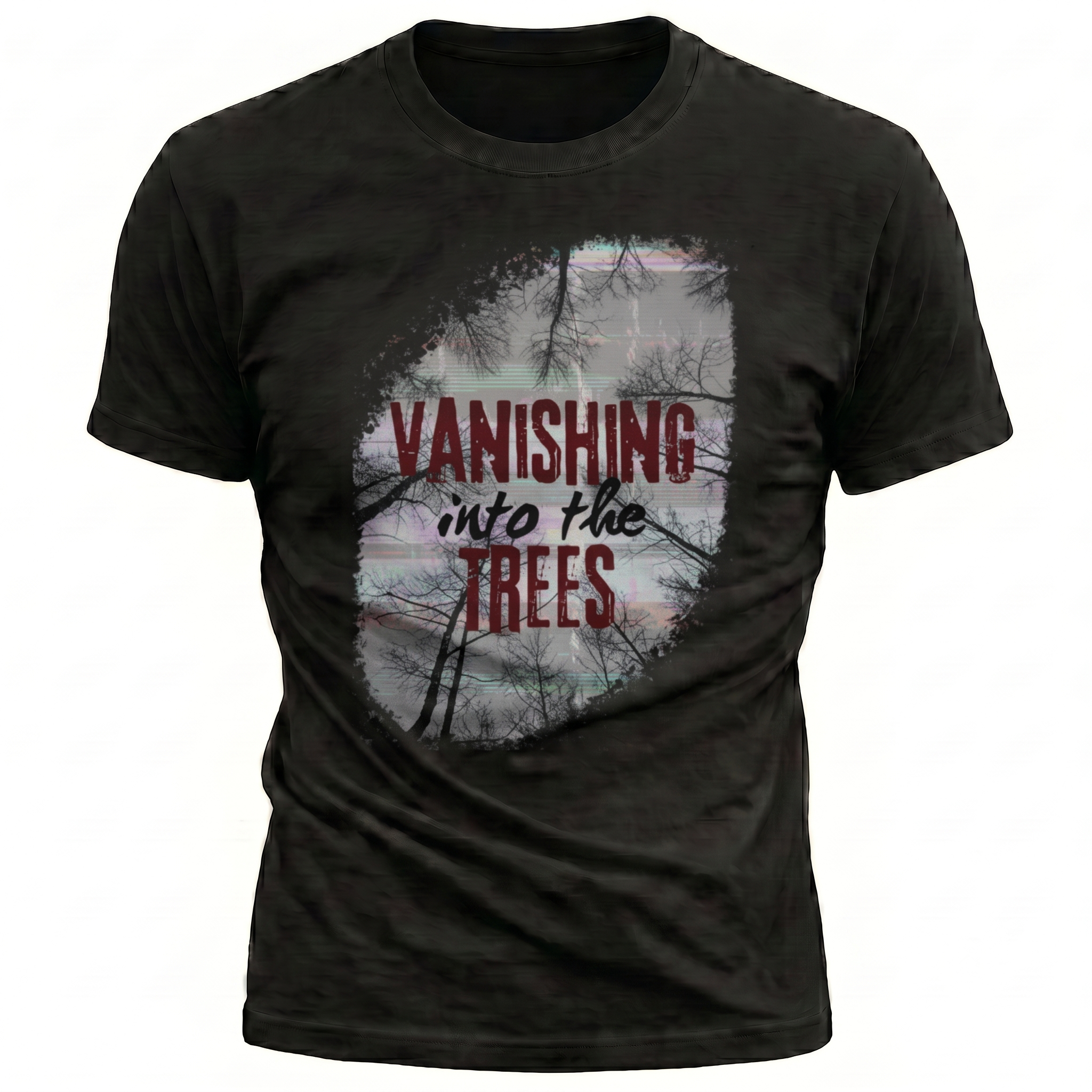 Vanishing into the Trees Dark Fashion Mens Tee